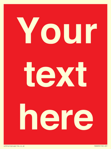 Custom Prohibition: Blank (red) sign